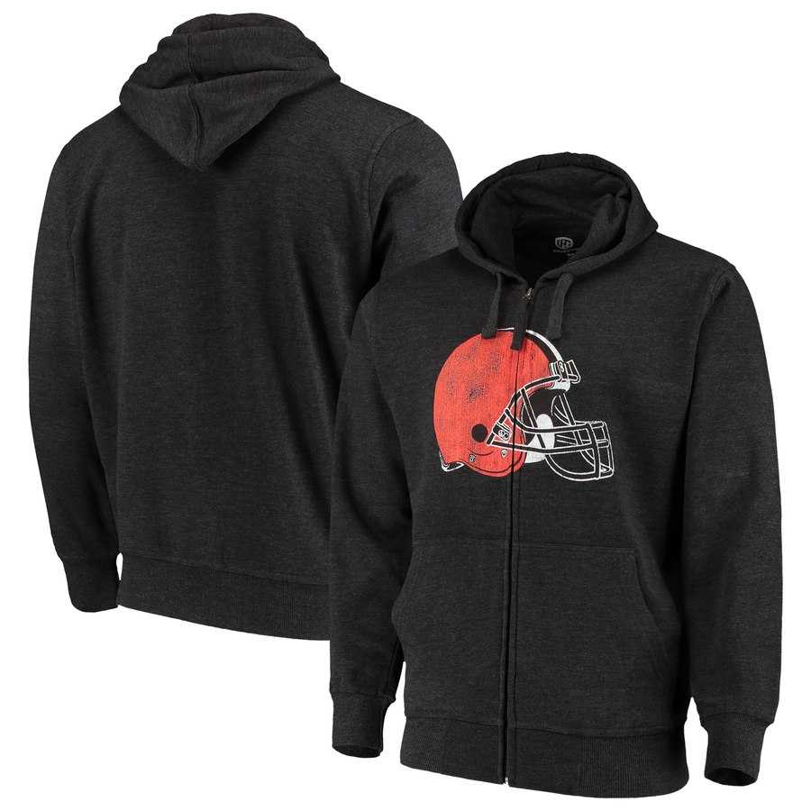 Men's Cleveland Browns G III Sports by Carl Banks Primary Logo Full Zip Hoodie Charcoal,We sell and wholesale Men's Cleveland Browns G III Sports by Carl Banks Primary Logo Full Zip Hoodie Charcoal on line form chian!